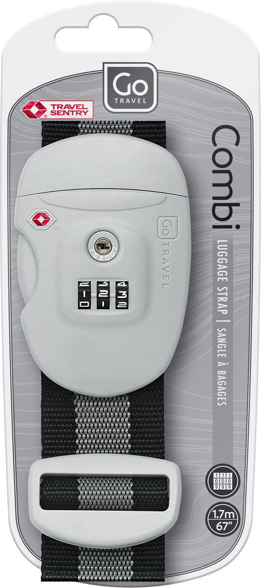 Go Travel Combi Luggage Strap TSA (Black)