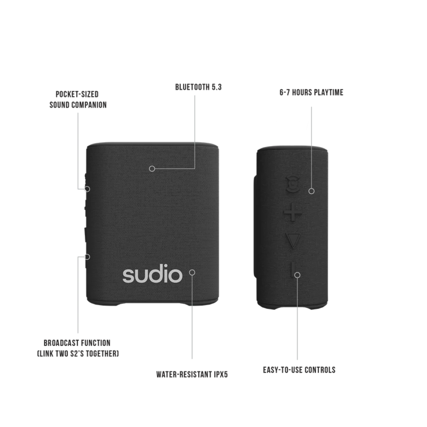 Sudio S2 ‒ Φορητό Bluetooth Ηχείο