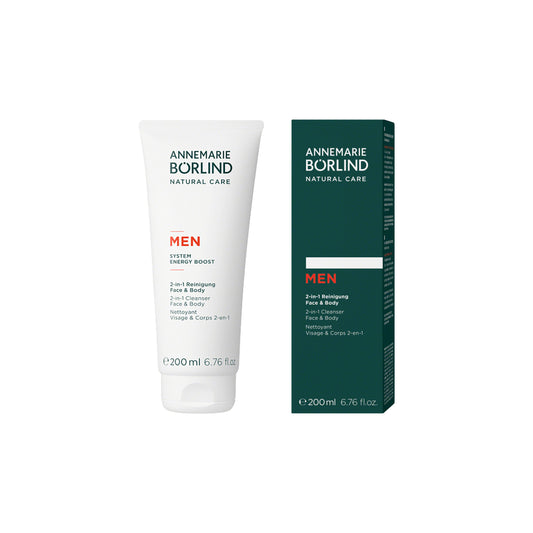 Annemarie Borlind Men System Energy Boost 2-σε-1 Καθαριστικό για Πρόσωπο & Σώμα