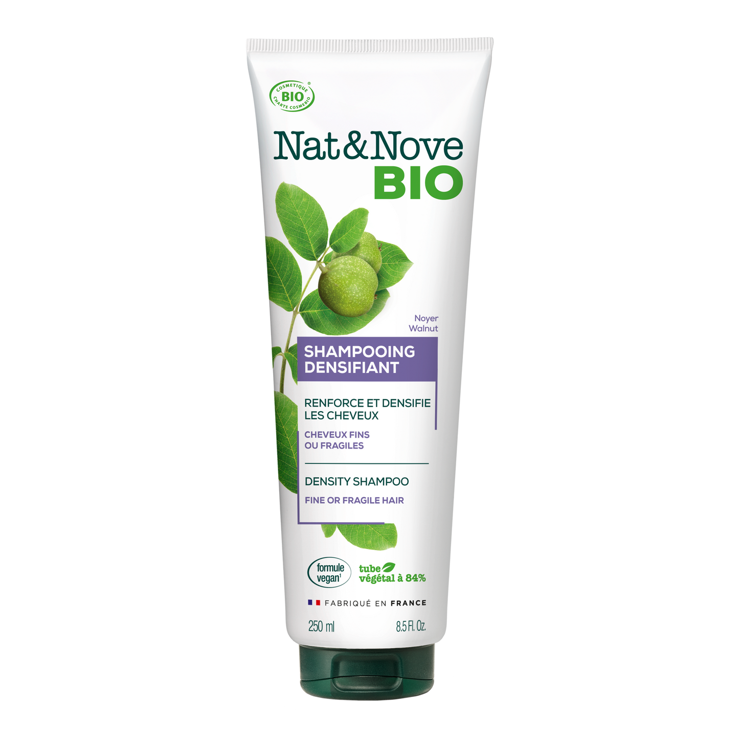 Nat & Nove Bio - Density Shampoo with Walnut - Σαμπουάν πυκνότητας με καρυδιά για εύθραυστα μαλλιά