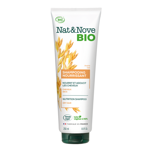 Nat & Nove Bio - Dry Hair Nutrition Shampoo - Σαμπουάν θρέψης με βρώμη για ξηρά μαλλιά