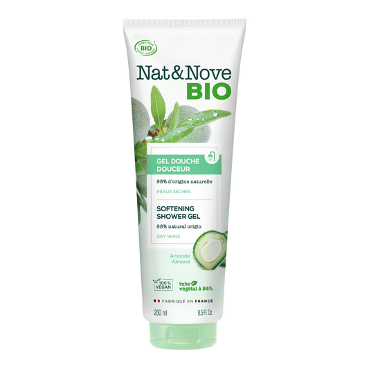 Nat & Nove Bio - Softening Shower Gel with Almond - Αφρόλουτρο απαλότητας με αμύγδαλο