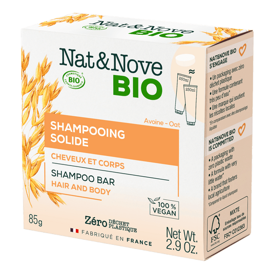 Nat & Nove Bio - Hair & Body Shampoo Bar - Μπάρα σαμπουάν για μαλλιά και σώμα