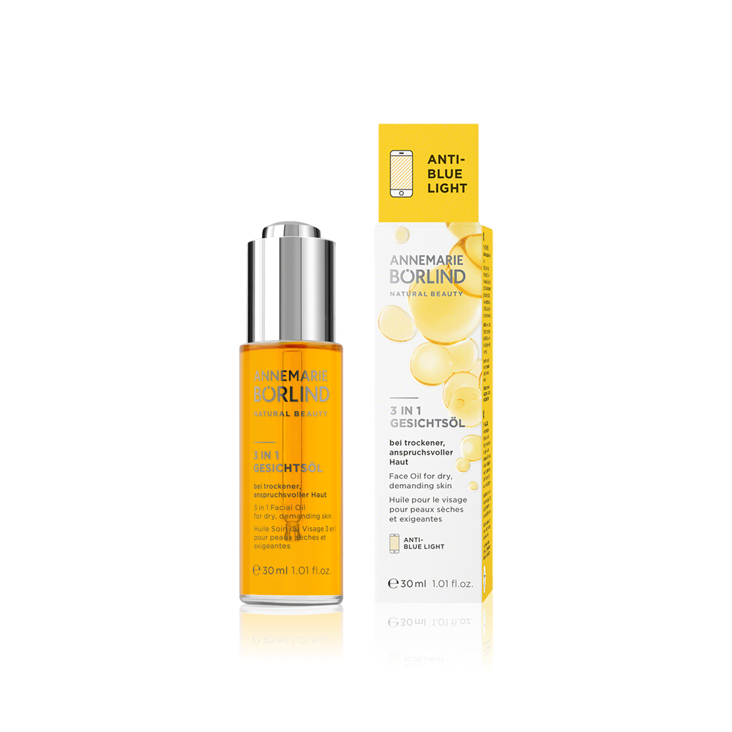 Annemarie Borlind 3 in 1 Facial Oil Προστατευτικό, ενυδατικό, αντιγηραντικό λάδι