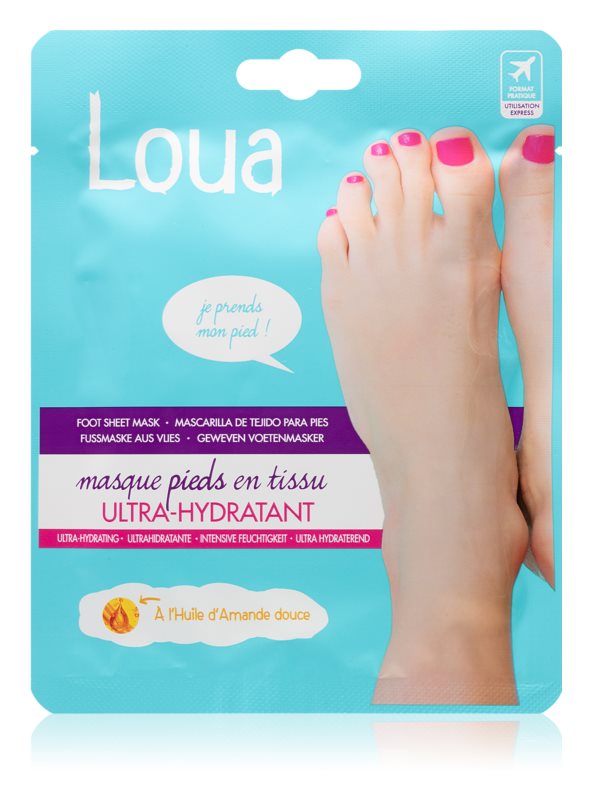 Loua Feet Mask in Fabric Ultra-Moisturising 1 Pair 16ml