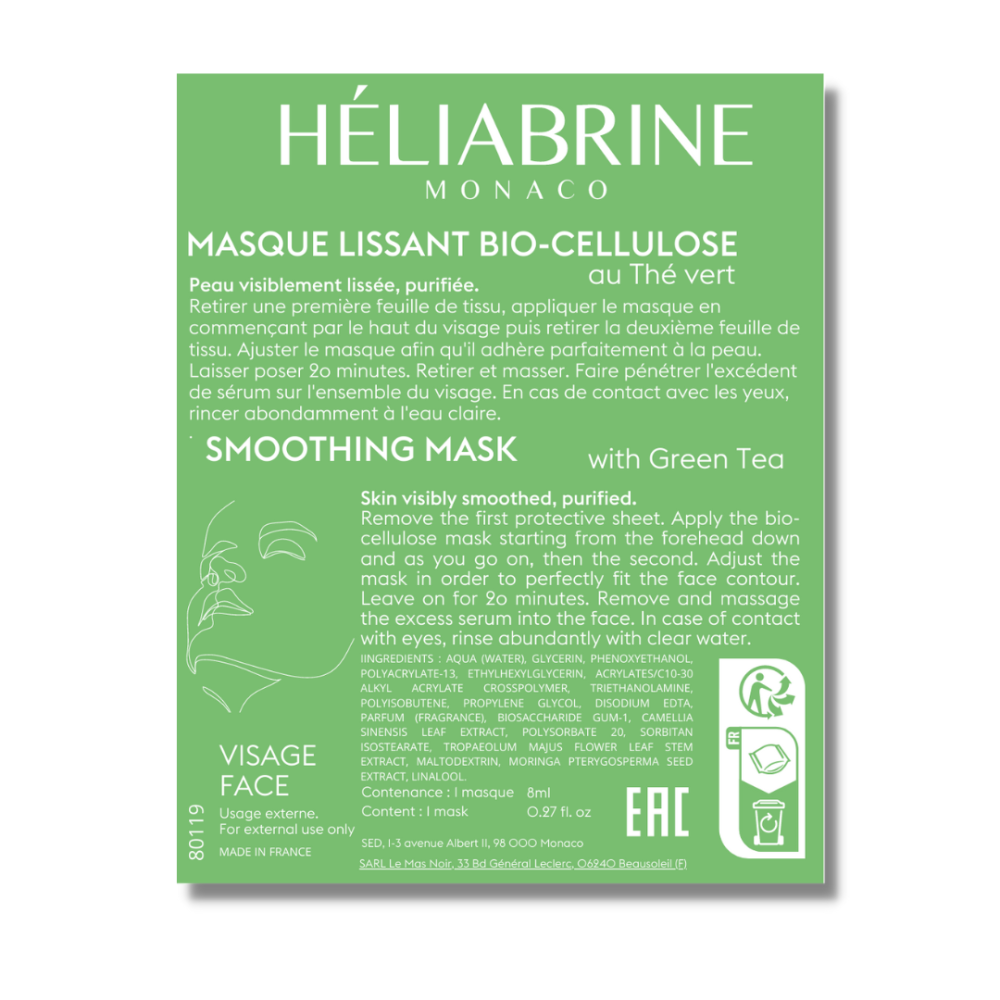<transcy>Heliabrine Smoothing Mask with Green Tea Soothing mask for combination - oily skin</transcy>