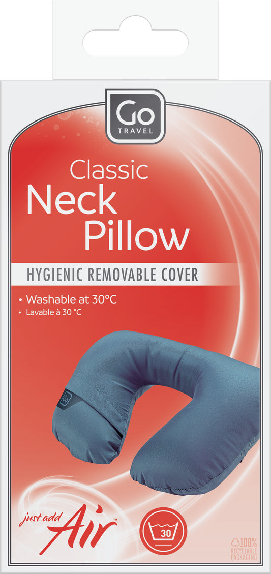 Go Travel Classic Neck Pillow (Blue)