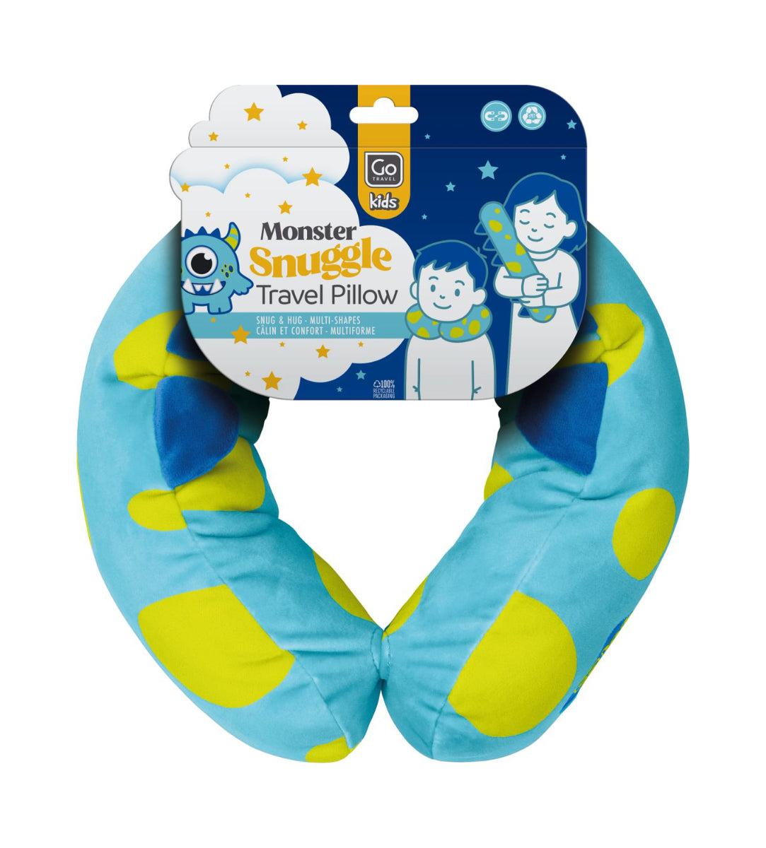 Go Travel Monster Snuggle Travel Pillow Kids