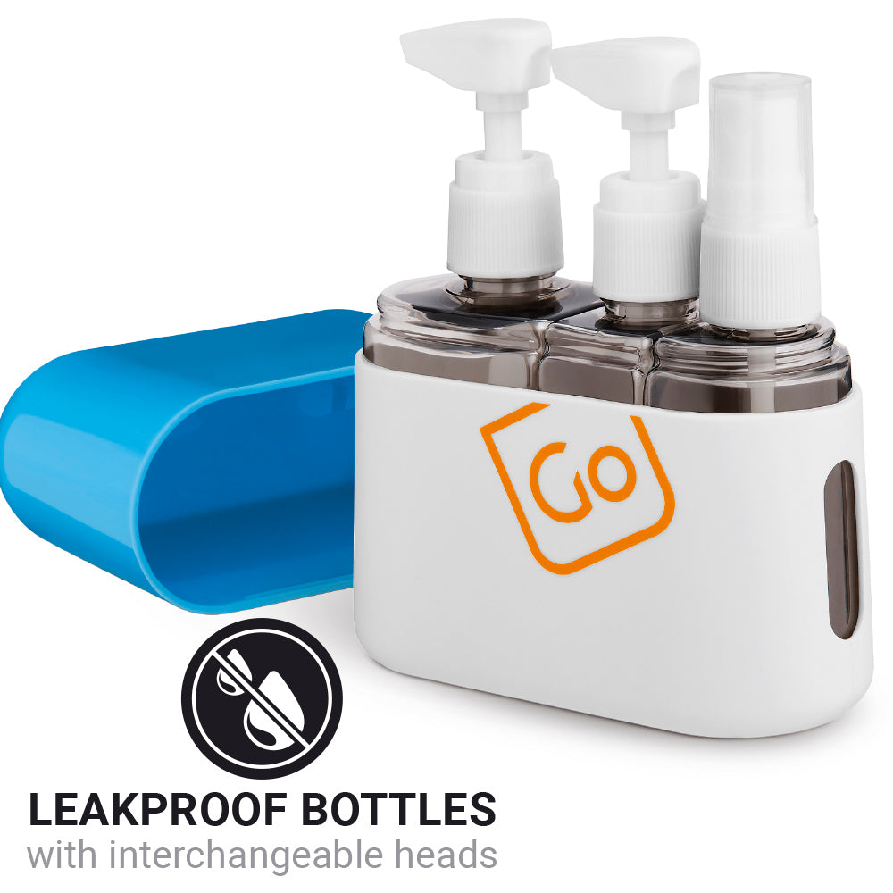 Go Travel Compact 3-in-1 Bottle Set
