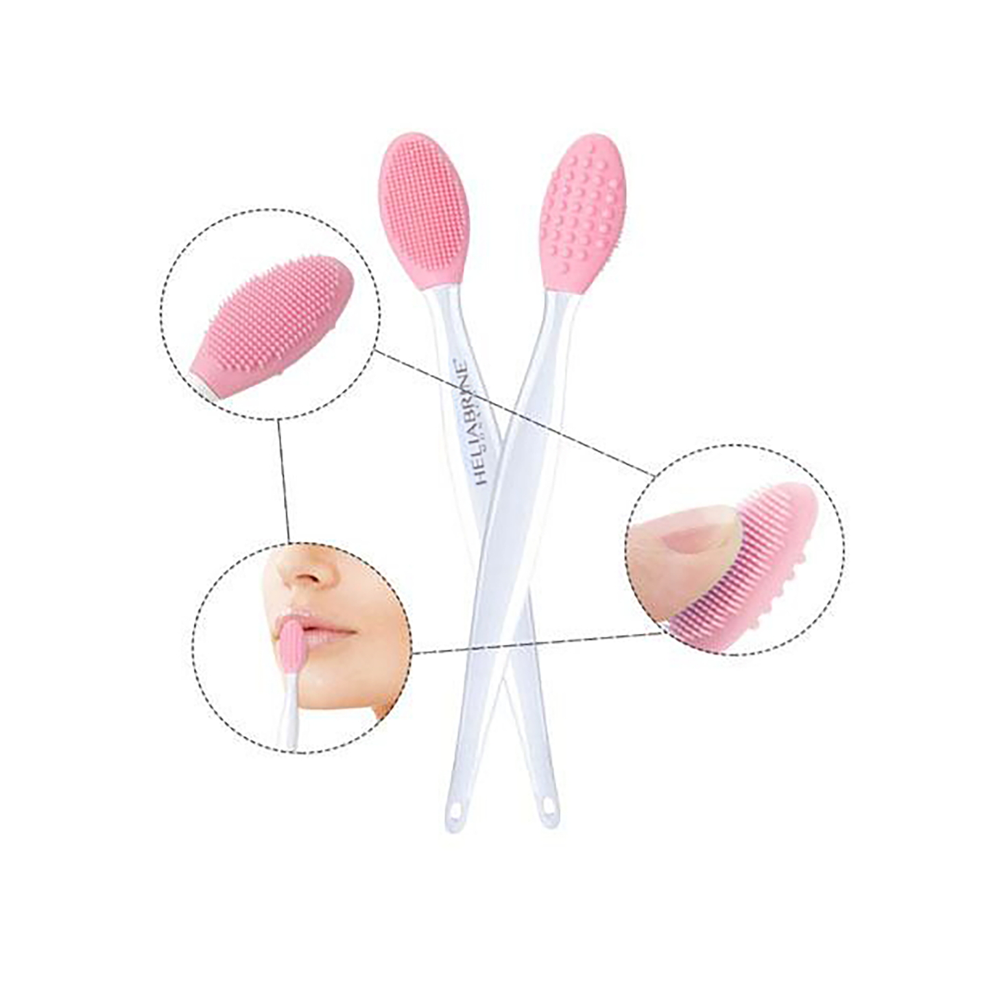 Heliabrine Νέο προϊόν! Exfoliating Lip Brush Βουρτσάκι για απολέπιση χειλιών