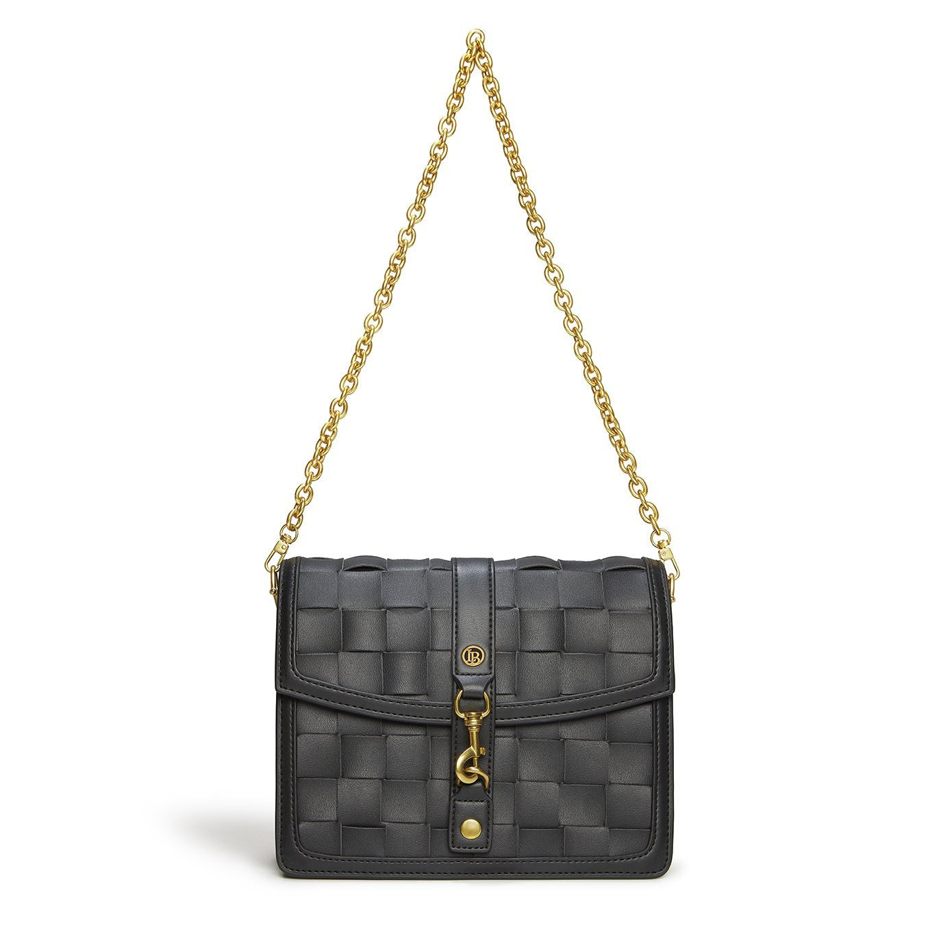 <transcy>LaBante London Daisy Black Vegan Shoulder & Crossbody Bag</transcy>