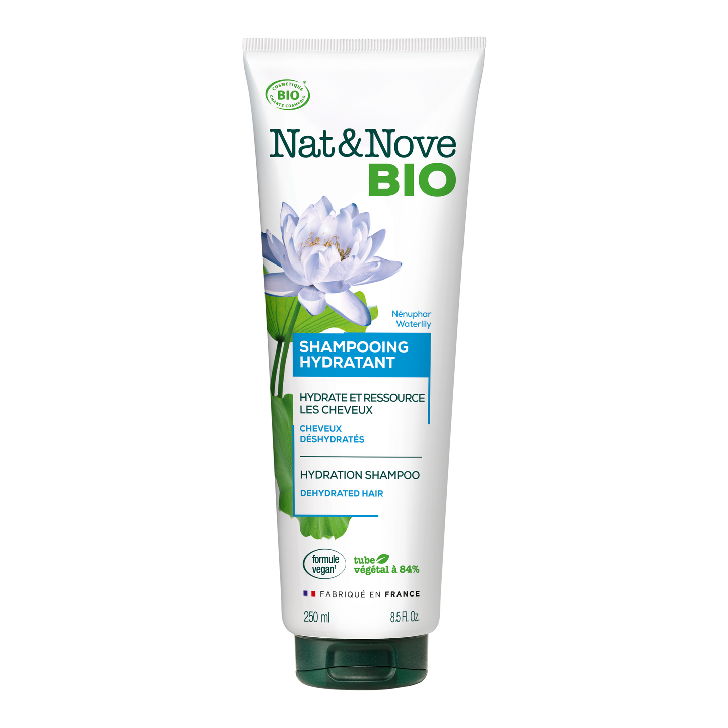 Nat & Nove Bio - Hydration Shampoo with Waterlily - Σαμπουάν ενυδάτωσης με νούφαρο για αφυδατωμένα μαλλιά
