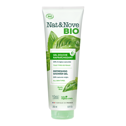 Nat & Nove Bio - Refreshing Shower Gel with Basil - Αφρόλουτρο αναζωογόνησης με βασιλικό