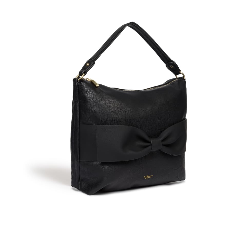 luxury black abelia hobo bag