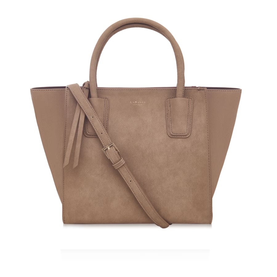 Demi Brown Vegan Winged Tote Bag