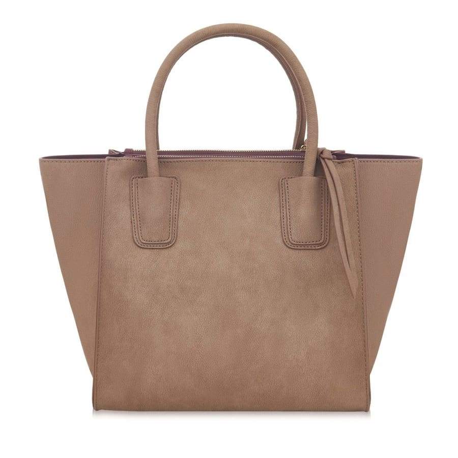 LaBante London Demi Brown Vegan Winged Tote Bag LuxOlympus Beauty Accessories