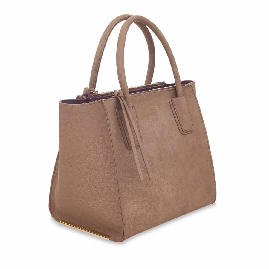 Demi Brown Vegan Leather Tote Bag